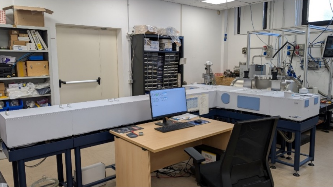 setup di laboratorio di spettroscopia molecolare